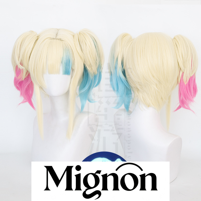 Anime Harley Quinn Cosplay - Wig Cosplay Suicide Squad: Isekai Harley