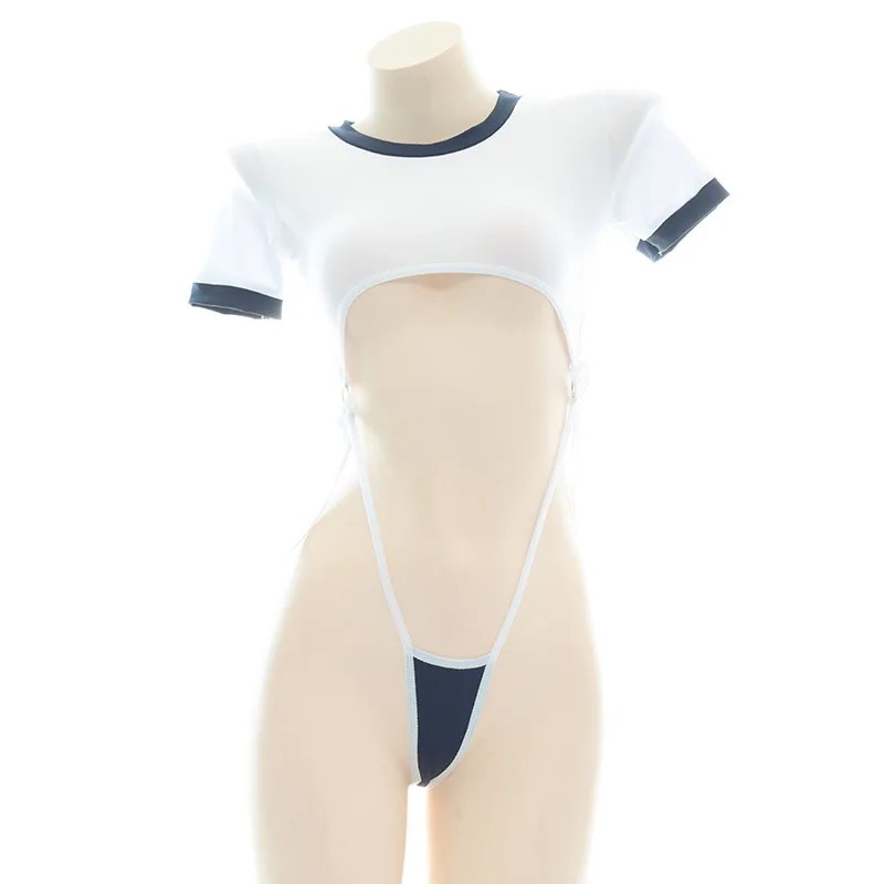 Anime Cosplay Women - Bodysuit imut, lingerie seksi, pakaian berlubang,