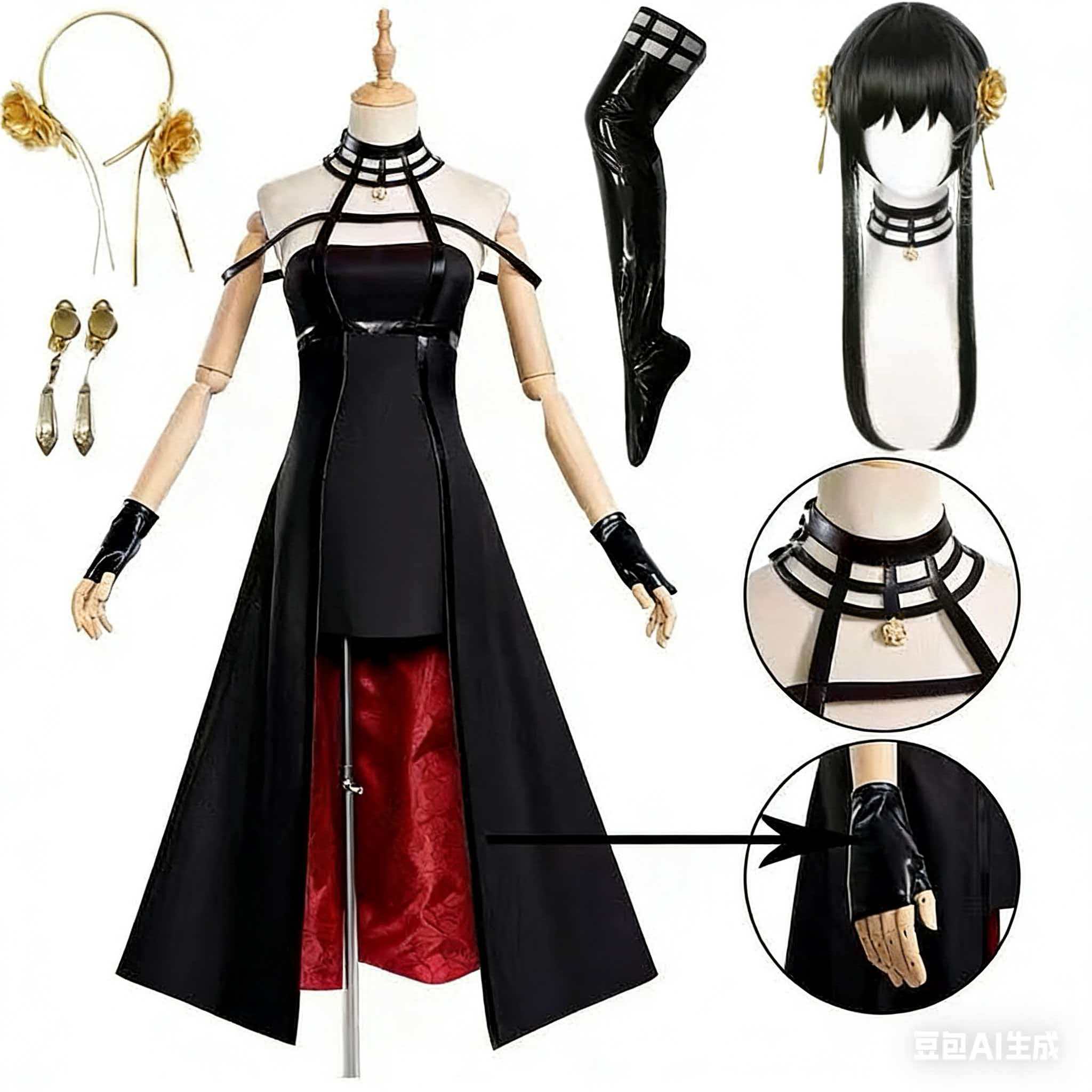 Anime Cosplay Yor Forger - Kostum Cosplay Yor Forger Ikat Kepala
