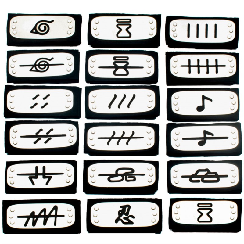 Naruto Headband Metal - Ikat Kepala Anime Naruto Cosplay Uzumaki