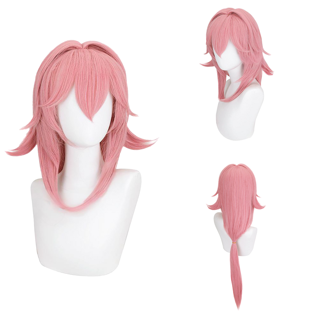 Anime Cosplay Photoshoot - Wig Cosplay Yae Miko Wig Sintetis