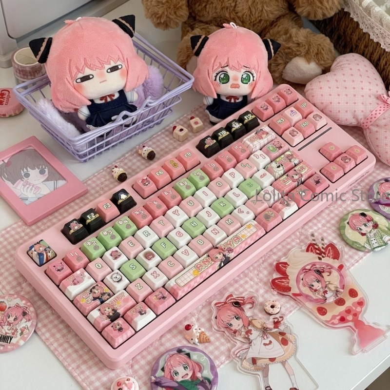 Anime Cosplay Anya - SPY×FAMILY Anya Forger Tema Cosplay Keyboard