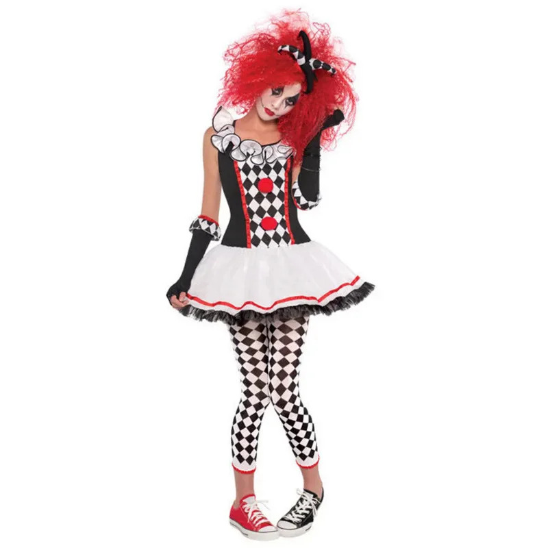Anime Harley Quinn Cosplay - Kostum Monster Badut Harley Harleyquinn Wanita