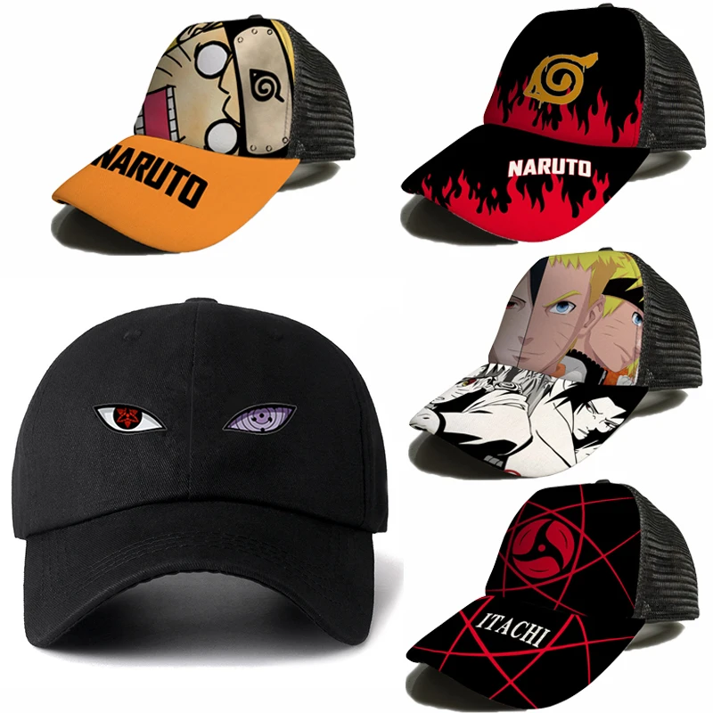 Naruto Headband Metal - Topi bisbol Anime Naruto, tutup kepala