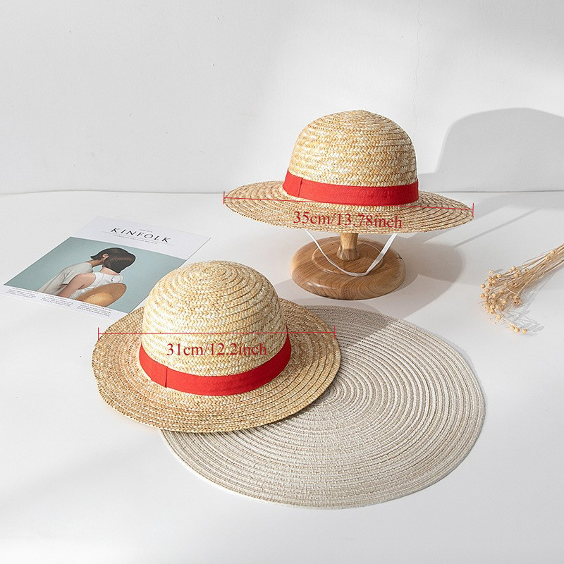 One Piece Straw Hat - Topi Jerami Properti Cosplay Anime Topi
