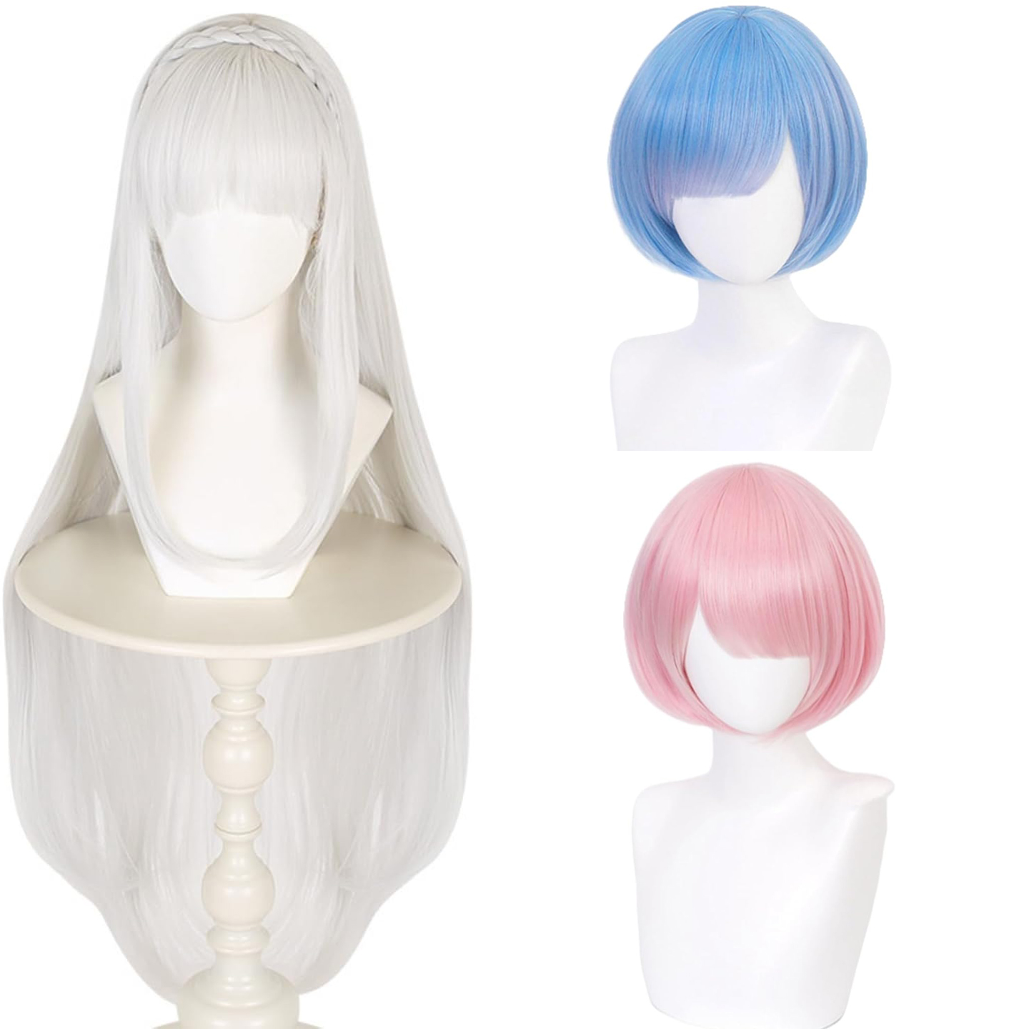 Re Zero Rem Wig - Wig Cosplay Anime Re: Life in