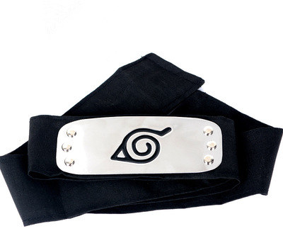 Naruto Headband Metal - Akatsuki Kakashi ikat kepala Konoha kostum