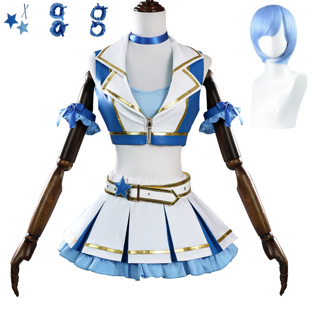 Re Zero Rem Wig - Kostum Cosplay Anime Re:Life in A