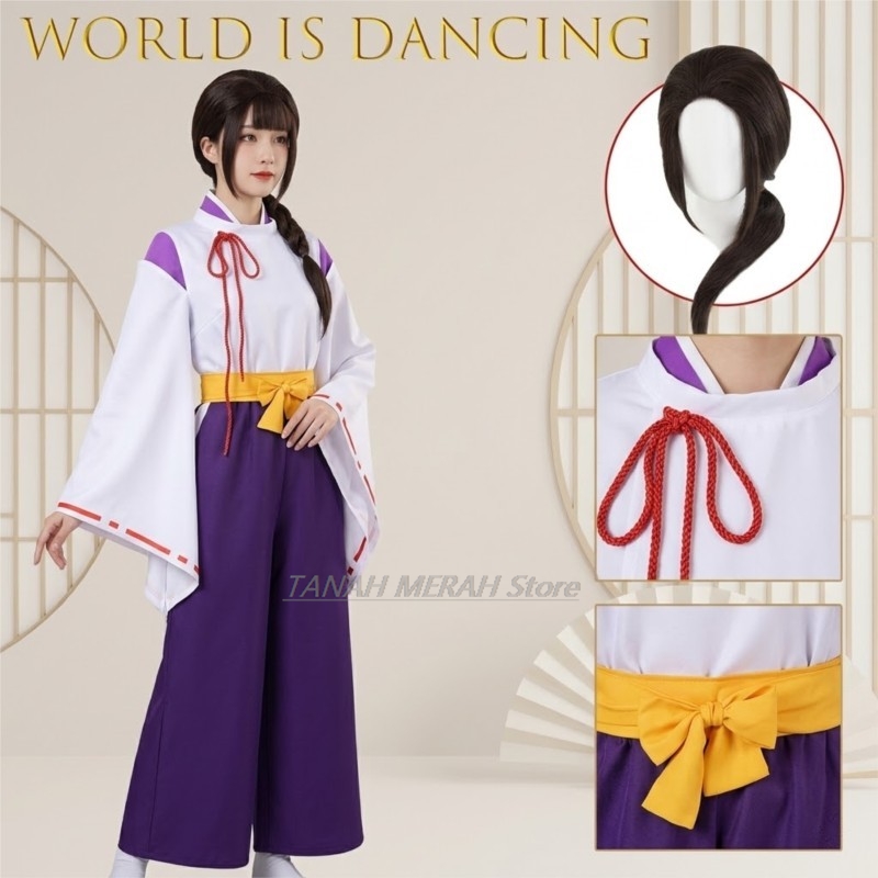 Anime Cosplay Dance - Kostum Cosplay Inuyasha Kikyo World Is