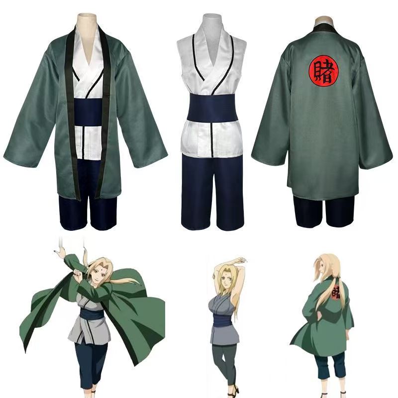 Kostum Cosplay Tsunade Set Len - Cosplay Anime Tsunade ulasan dan harga