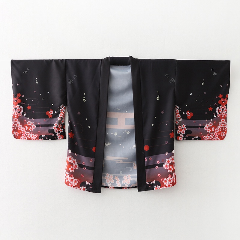 Fashion Fox Print Summer Beach - Anime Cosplay Kimono ulasan dan harga