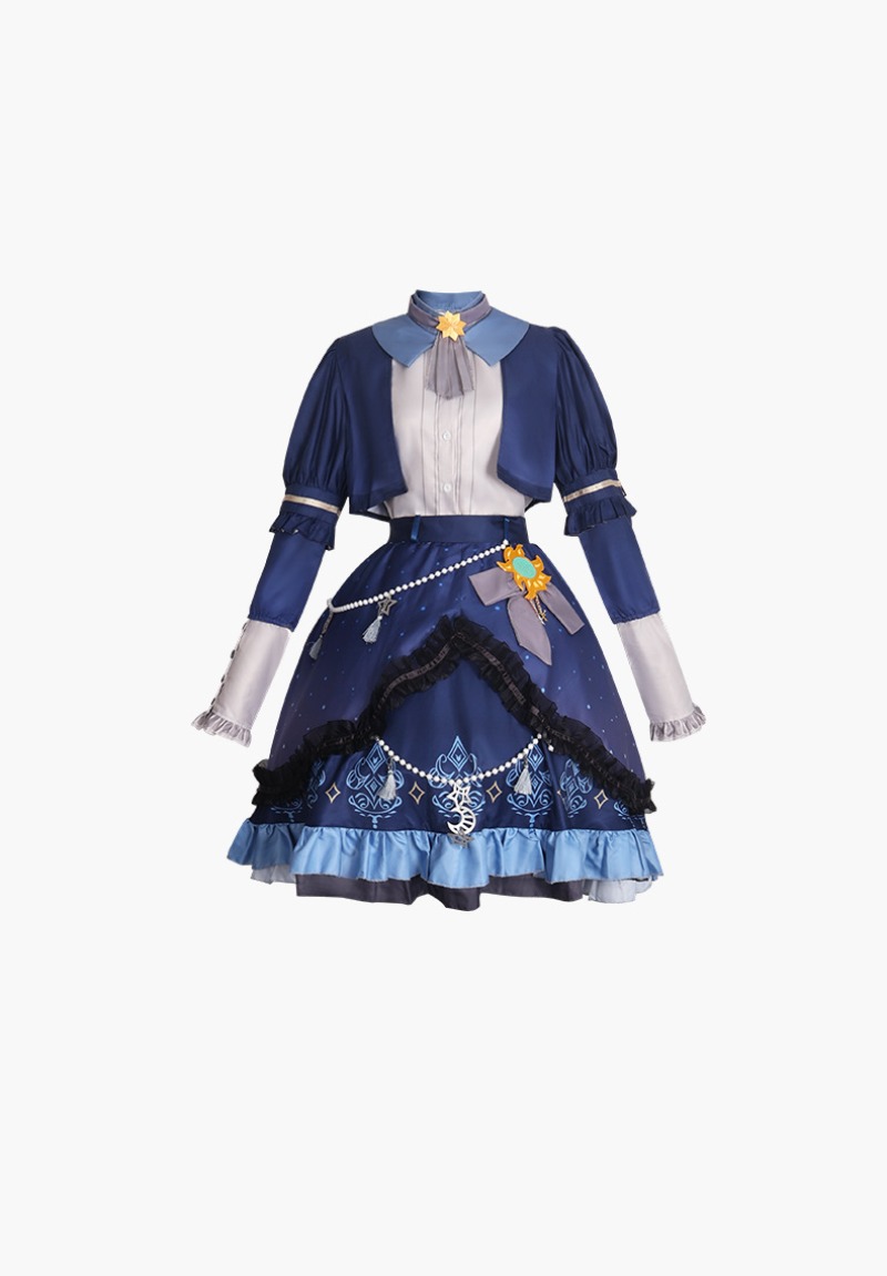 Gaun Warna-warni Bintang PJSK  - Anime Cosplay Japanese ulasan dan harga