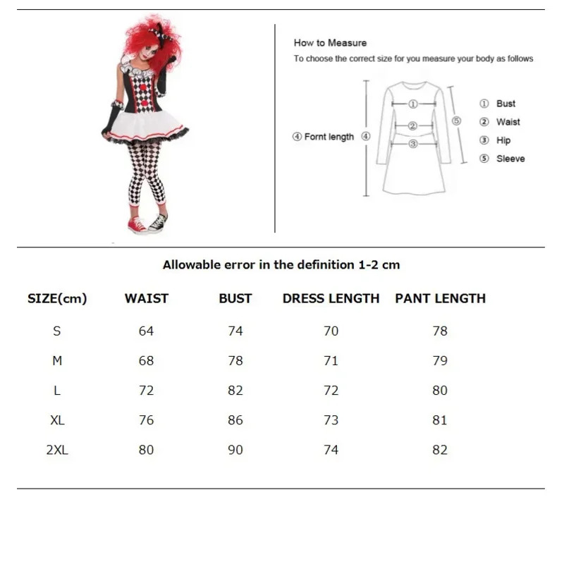 Kostum Monster Badut Harley Ha - Anime Harley Quinn Cosplay ulasan dan harga