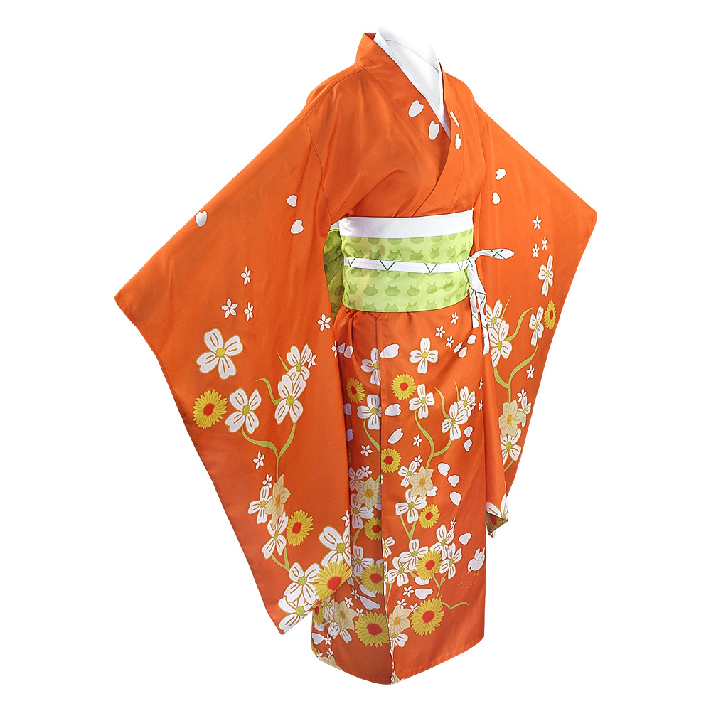 Kostum Cosplay Kimono Oranye D - Anime Cosplay Kimono ulasan dan harga