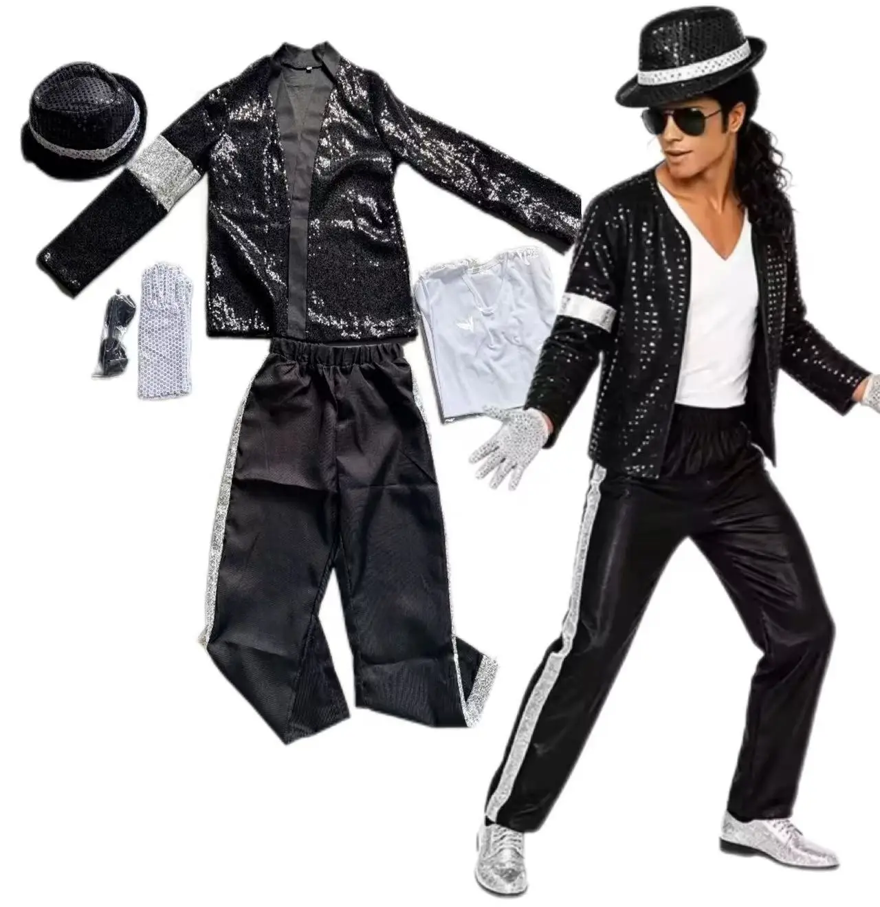 Kostum Dewasa 2026 Michael Jac - Anime Cosplay Dance ulasan dan harga