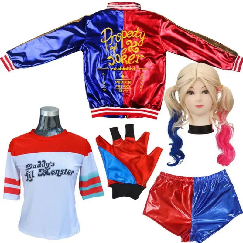 Kostum Cosplay Anime Harley Qu - Anime Harley Quinn Cosplay ulasan dan harga
