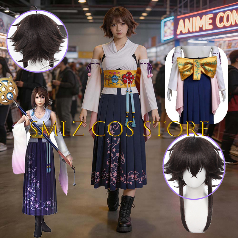 Smlz FFX Yuna Cosplay Anime FF - Costume Anime Cosplay ulasan dan harga