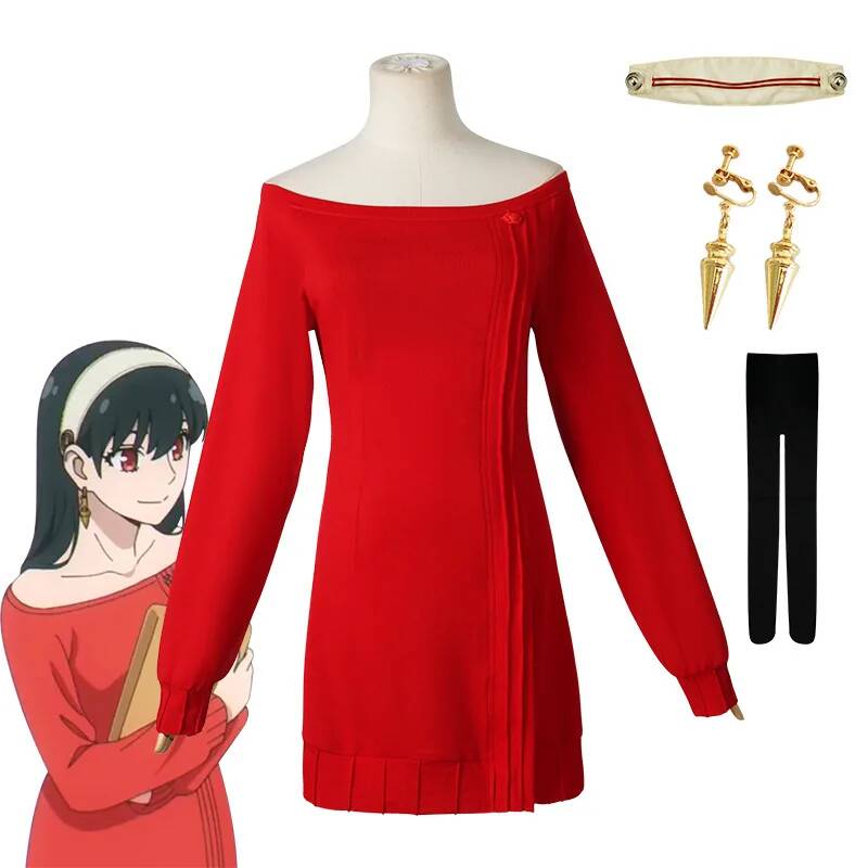 Kostum Cosplay Anime FAMILY Yo - Anime Cosplay Yor Forger ulasan dan harga