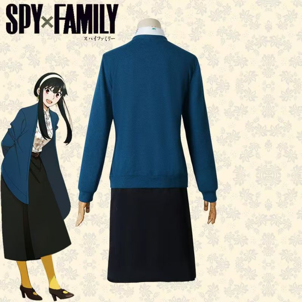 Kostum Cosplay Spy x Family Yo - Anime Cosplay Yor Forger ulasan dan harga