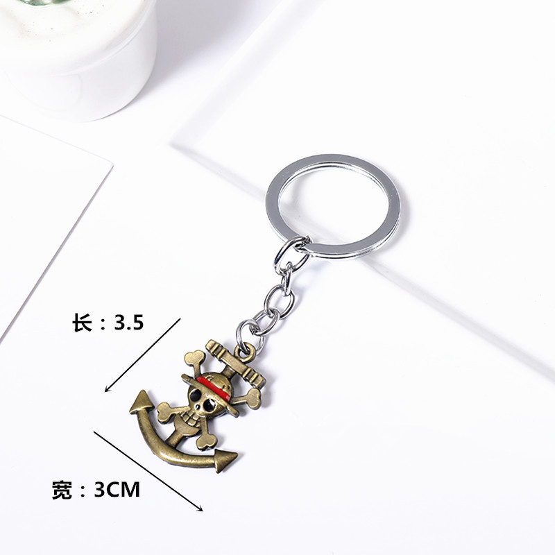 Gantungan Kunci Logam Anime Ba - One Piece Straw Hat ulasan dan harga