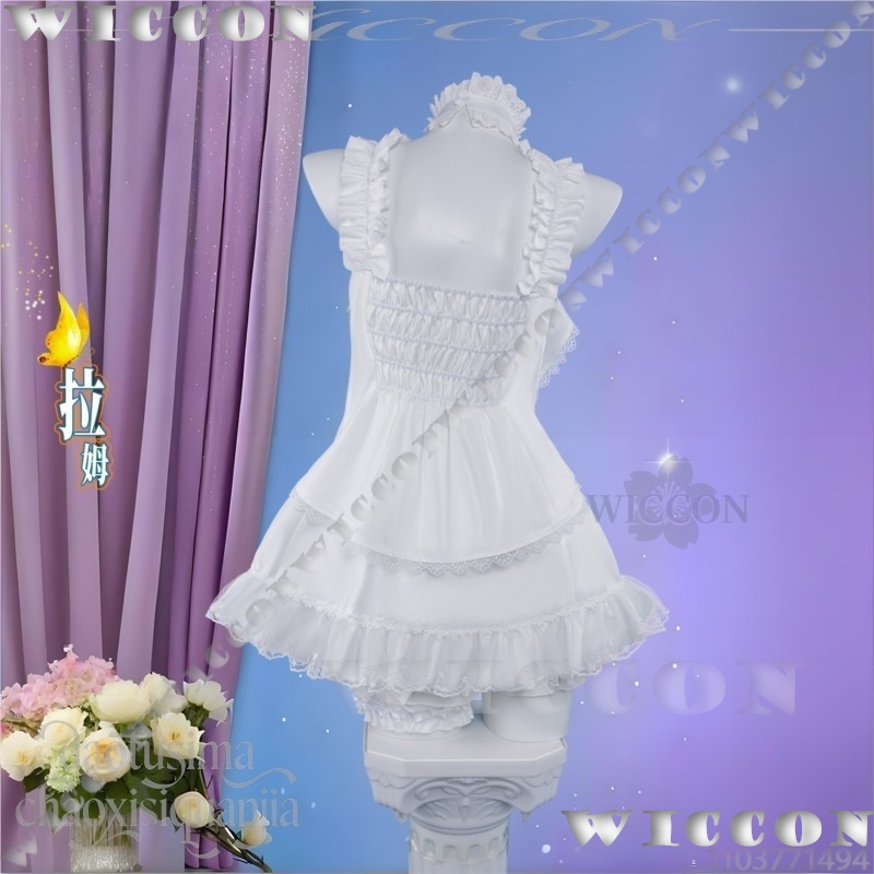 Ram Rem Sweet Angel Pure White - Re Zero Rem Wig ulasan dan harga
