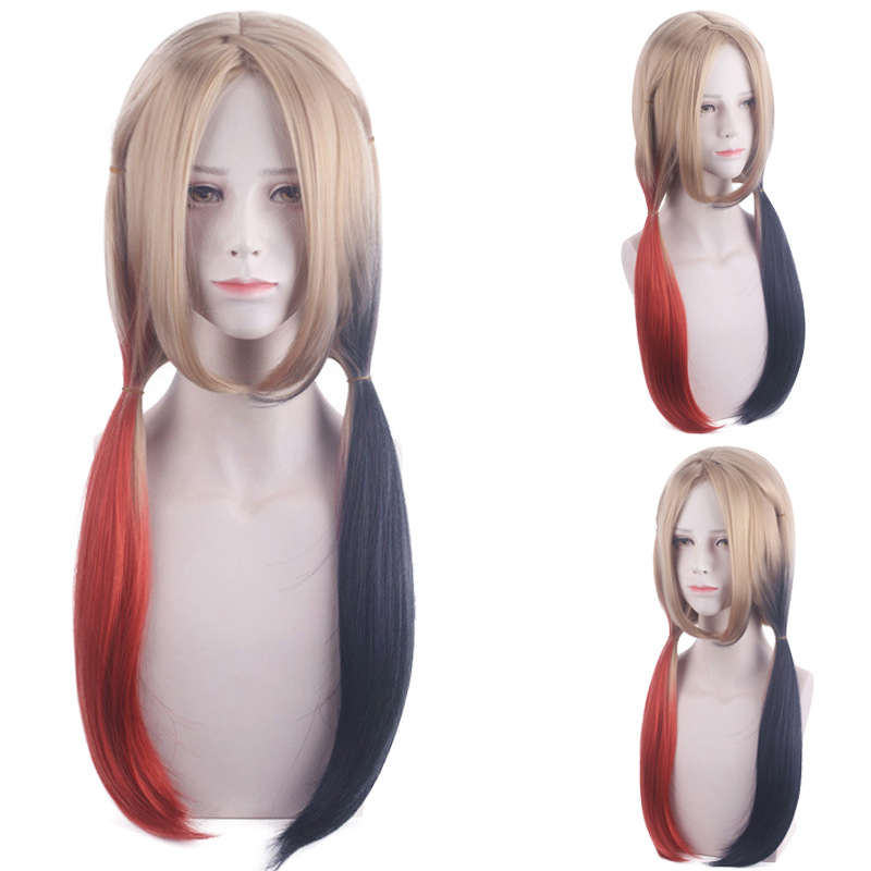 Wig Cosplay Wanita Quinn Harle - Anime Harley Quinn Cosplay ulasan dan harga