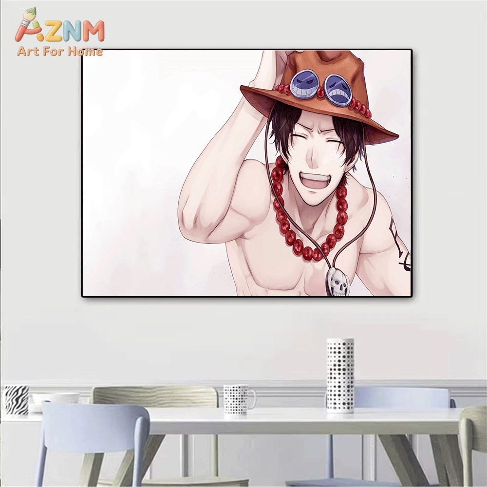 AZNM Poster Kanvas Anime One P - One Piece Straw Hat ulasan dan harga