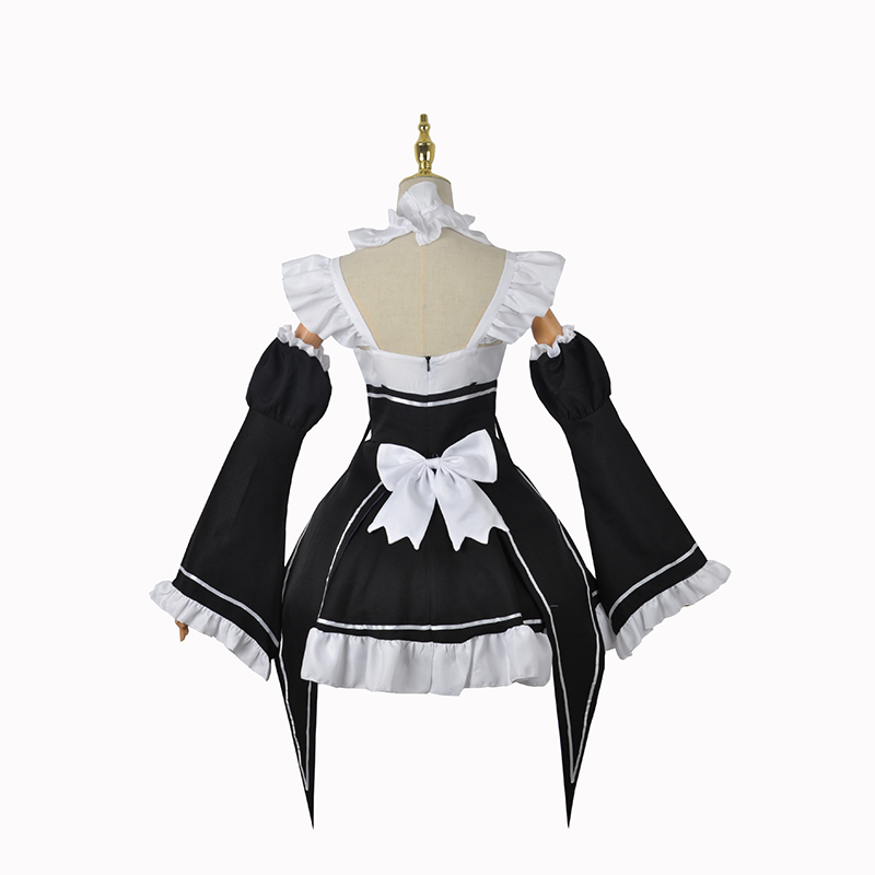 Kostum Cosplay Anime Ram Rem L - Re Zero Rem Wig ulasan dan harga