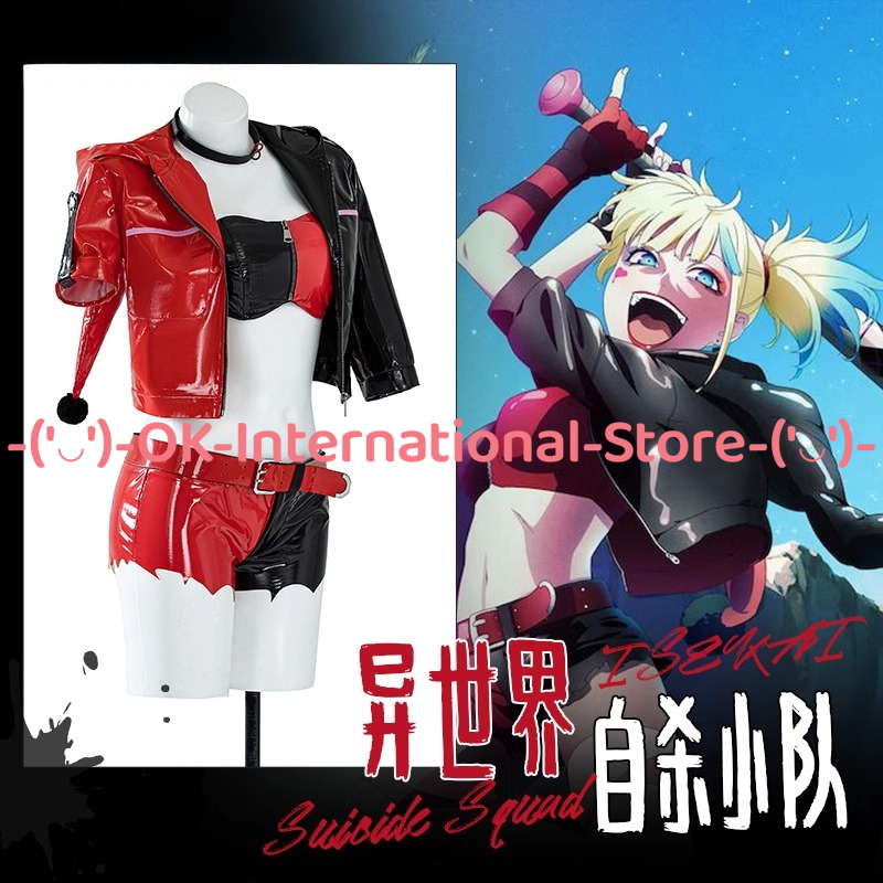 Kostum Cosplay Harley Quinn Pa - Anime Harley Quinn Cosplay ulasan dan harga