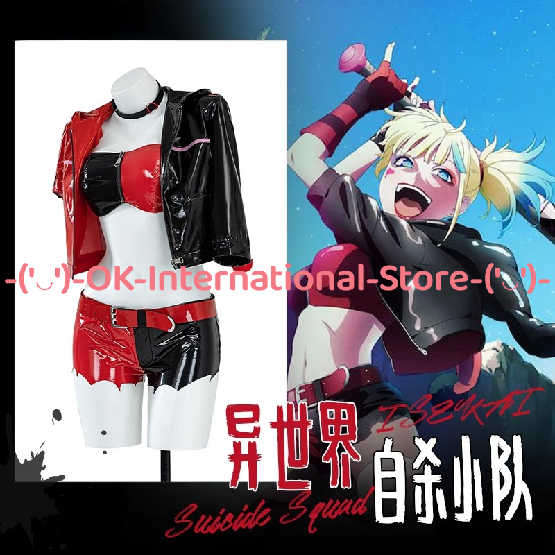 Kostum Cosplay Harley Quinn Pa - Anime Harley Quinn Cosplay ulasan dan harga