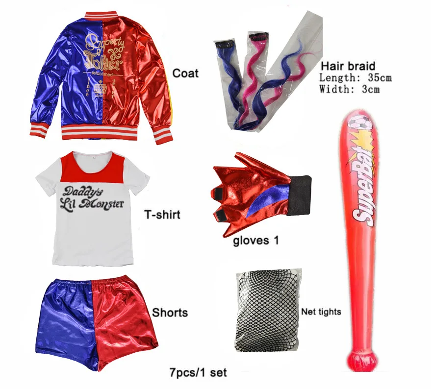 Kostum Harley Cosplay Bunuh Di - Anime Harley Quinn Cosplay ulasan dan harga