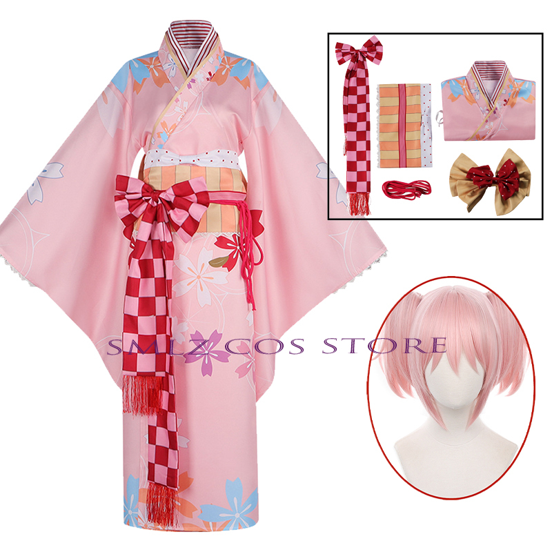 Kostum Anime Kaname Madoka Cos - Anime Cosplay Kimono ulasan dan harga